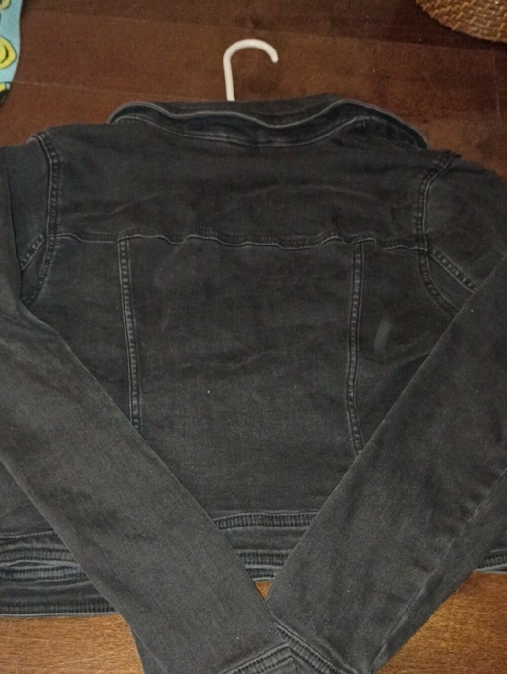 Aeropostale Black Jean Jacket with Button Front - Picture 5 of 5